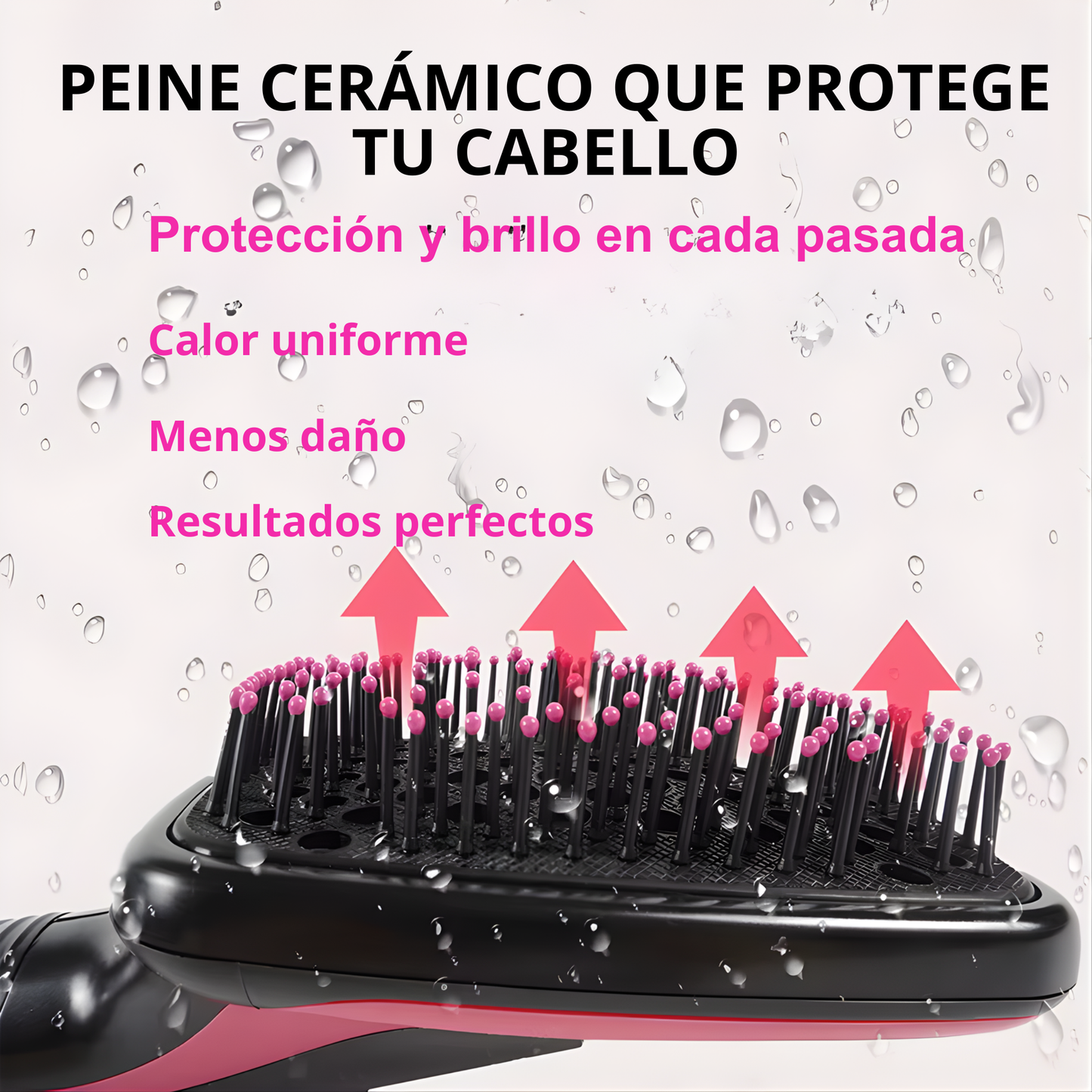 Cepillo Alisador 2 en 1 de Aire Caliente Anti enredos